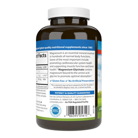 Carlson Magnésium Chélaté Glycinate 200 mg comprimés en gros plan