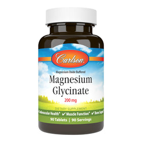 Carlson Magnésium Chélaté Glycinate 200 mg emballage avant