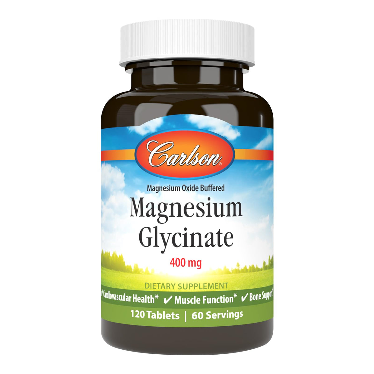 Carlson Magnésium Chélaté Glycinate 400 mg - boîte avant