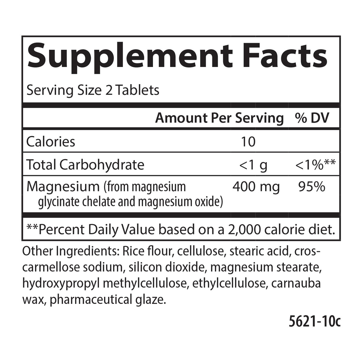 Carlson Magnésium Chélaté Glycinate 400 mg - dosage recommandé