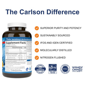 Carlson Maximum Omega 2000 gélules au citron côté emballage