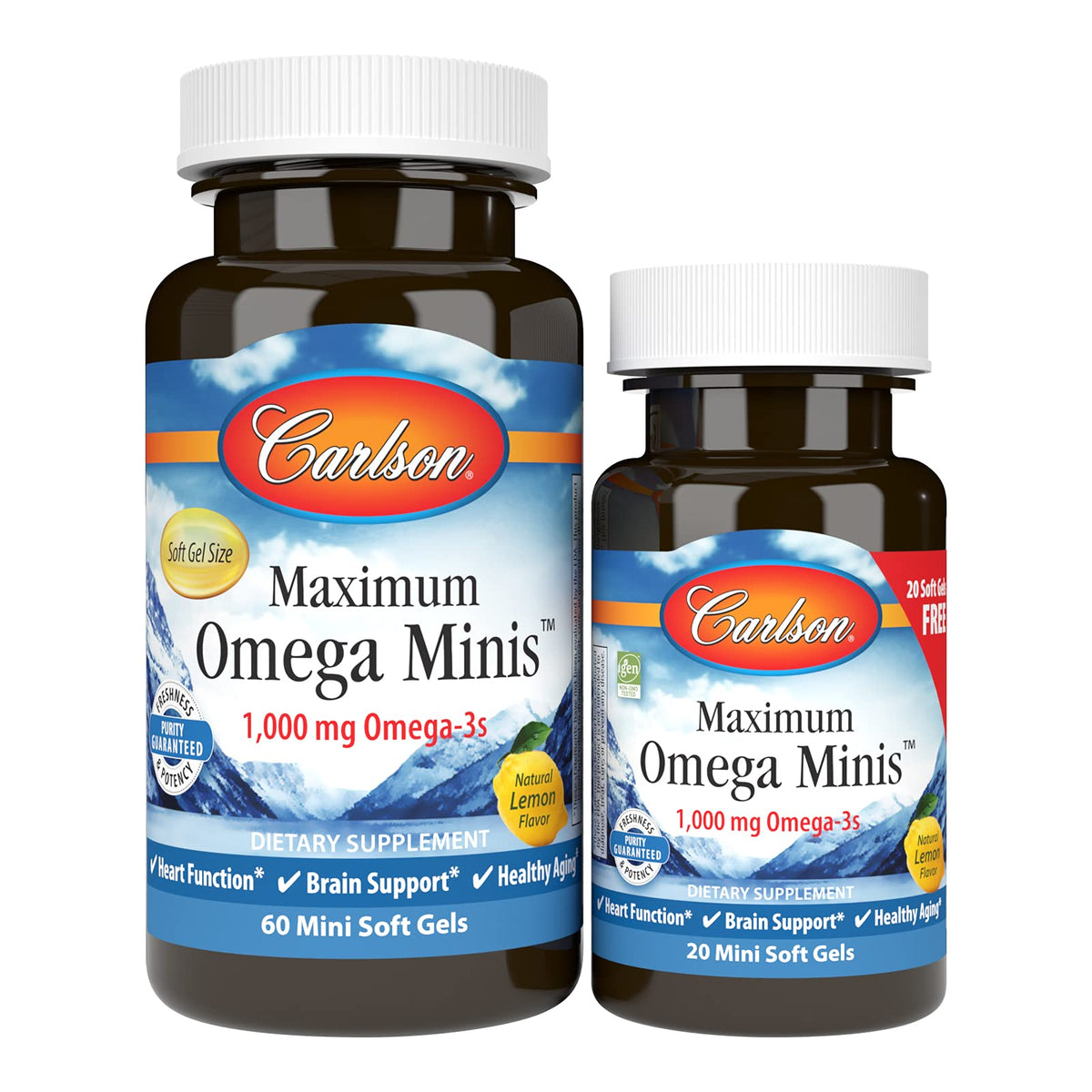 Carlson Maximum Omega Minis 1000 mg gélules mini avant