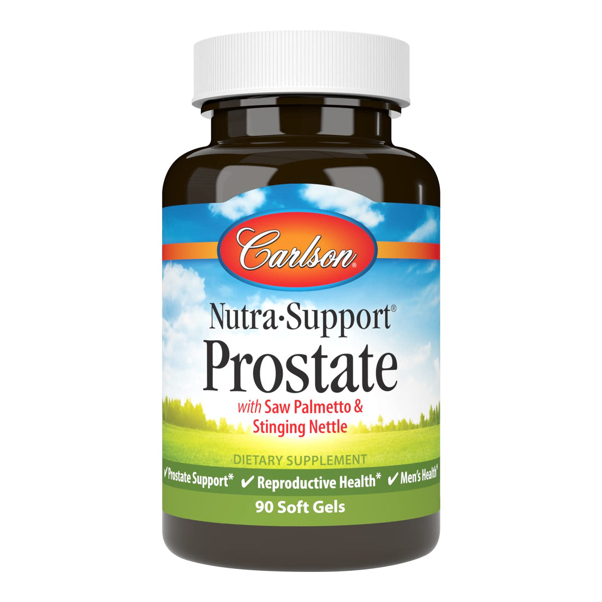 Carlson Nutra-Support Prostate 90 gélules molles, vue de face