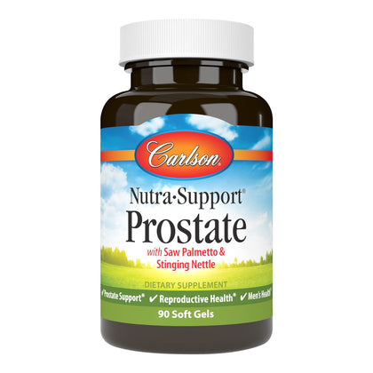 Carlson Nutra-Support Prostate 90 gélules molles, vue de face