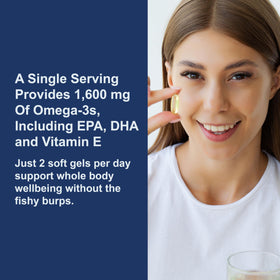 Carlson Omega-3 Gems 1600 mg gélules souples au citron - dosage recommandé