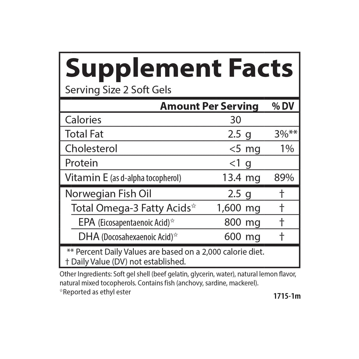 Carlson Omega-3 Gems 1600 mg gélules souples au citron - prise en main