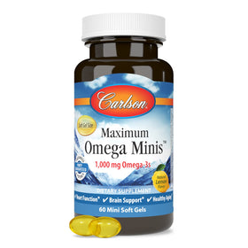 Carlson Omega-3 Minis gélules molles vue de dessus