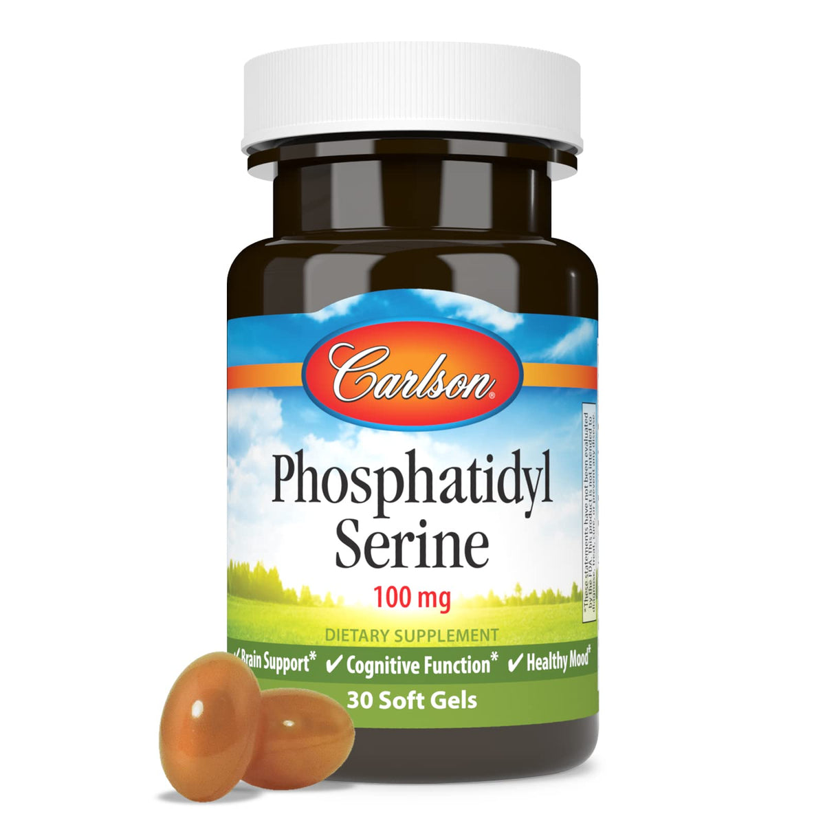Carlson Phosphatidyl Serine gélules molles ouvertes