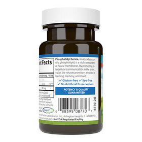 Carlson Phosphatidyl Serine gélules molles sur une surface blanche
