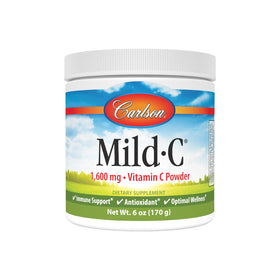 Carlson Poudre de Vitamine C 1 600 mg au Citron 170 g - Vue avant