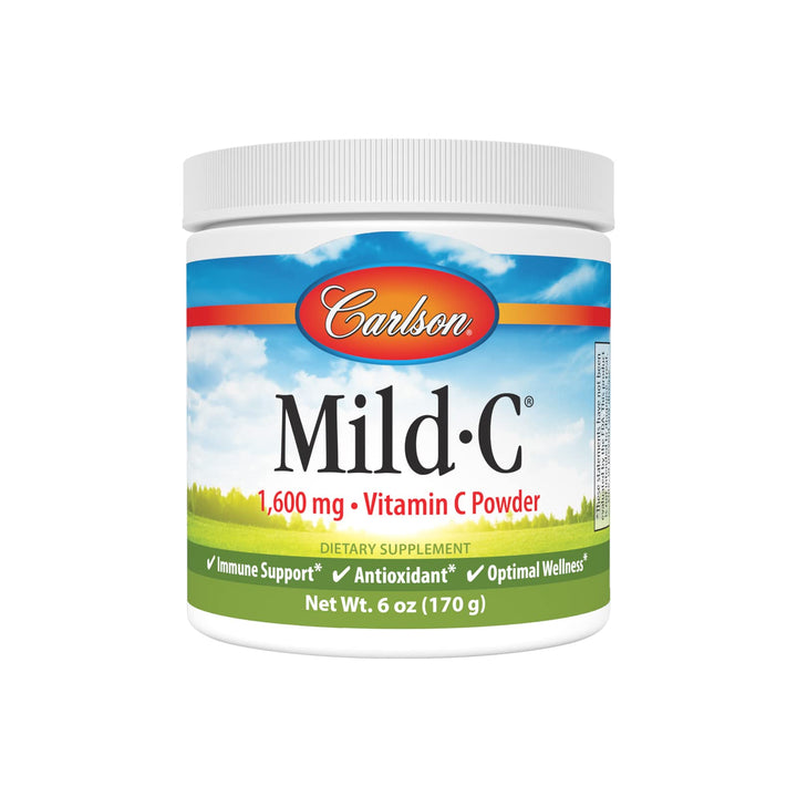 Carlson Poudre de Vitamine C 1 600 mg au Citron 170 g - Vue avant