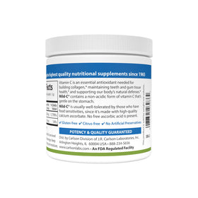Carlson Poudre de Vitamine C 1 600 mg - Poudre au citron en gros plan