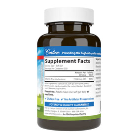 Carlson Super Beta Carotène 25000 IU 15 mg gélules arrière