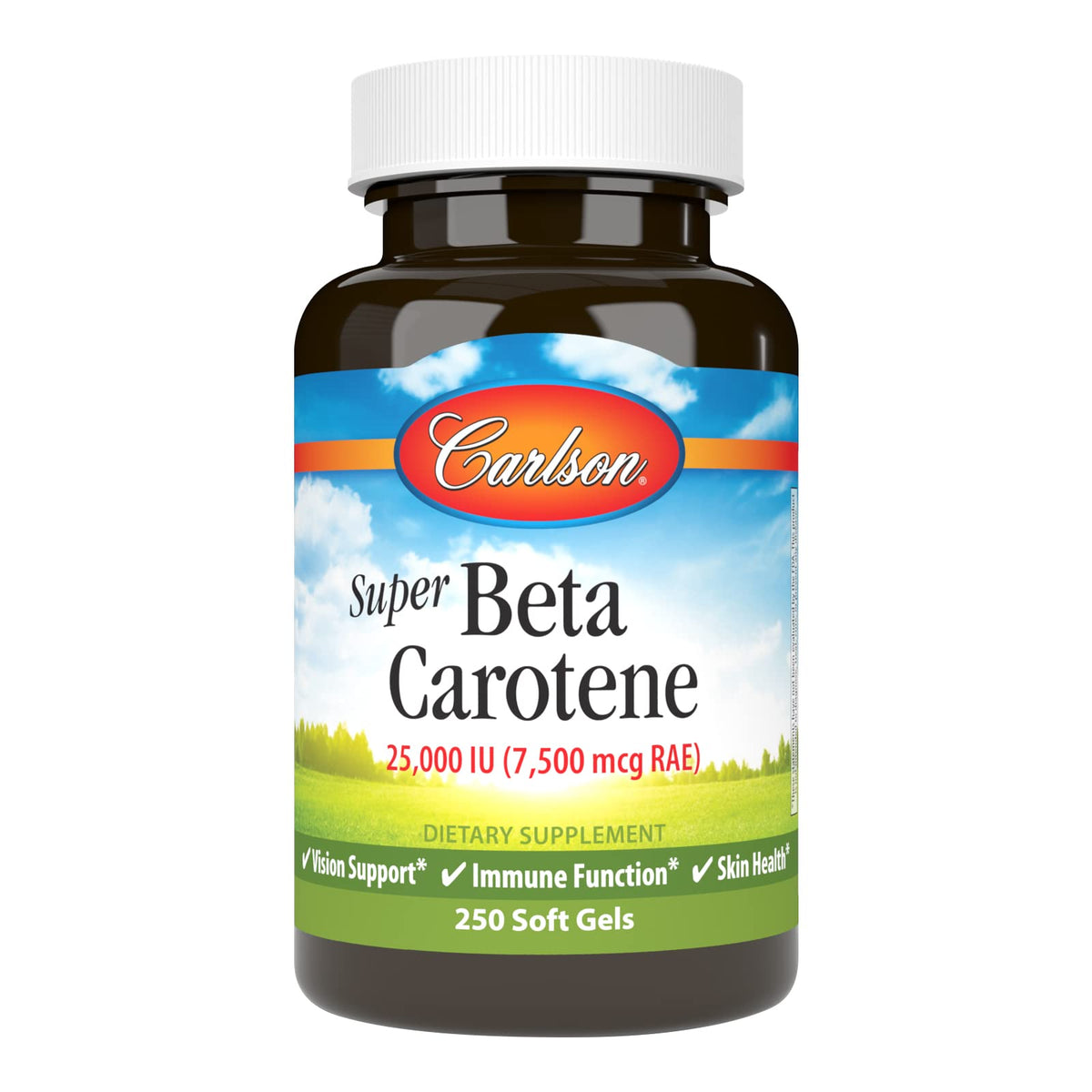 Carlson Super Beta Carotène 25000 IU 15 mg gélules avant