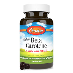 Carlson Super Beta Carotène 25000 IU 15 mg gélules ouvertes