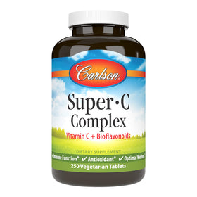 Carlson Super-C Complex 500 mg 250 comprimés végétariens, vue de face