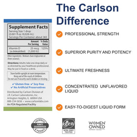 Carlson Super Daily D3 gouttes avec pipette