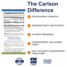 Carlson Super Daily D3 + K2 gouttes avec pipette