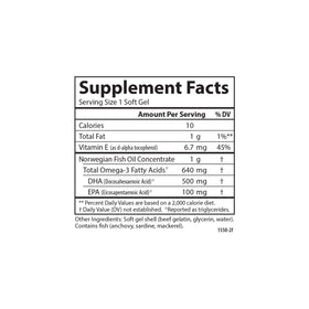 Carlson Super DHA Gems 500 mg gélules avec étiquette