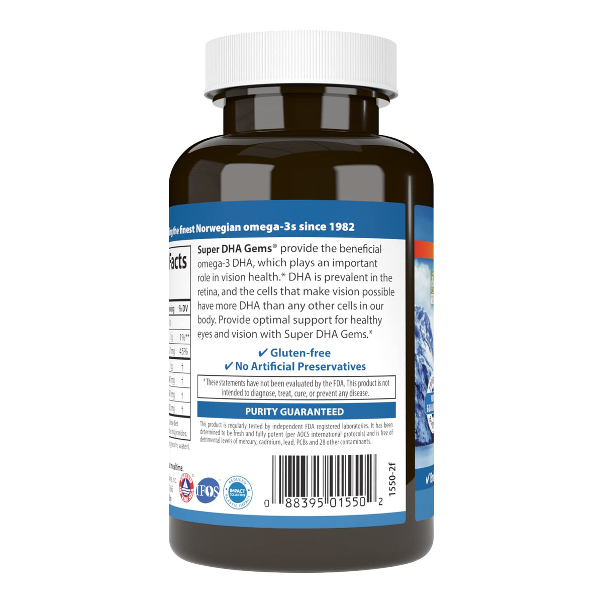 Carlson Super DHA Gems 500 mg gélules ouvertes