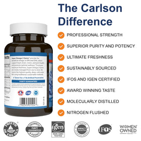 Carlson Super Omega-3 Gems 1200 mg gélules packaging