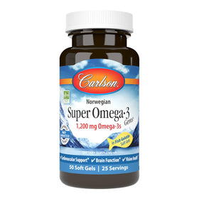 Carlson Super Omega-3 Gems 50 gelules pescatariennes vue de face