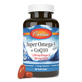 Carlson Super Omega-3 Gems 60 gélules molles vue de face