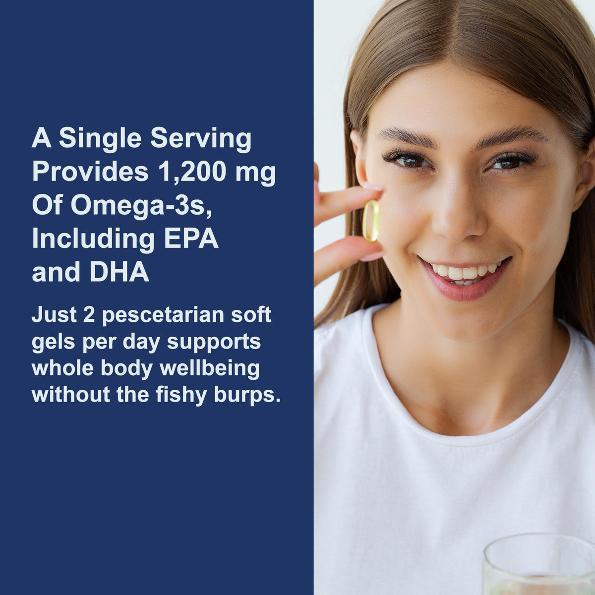 Carlson Super Omega-3 Gems affichage des oméga-3 contenus
