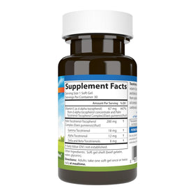 Carlson Tocotrienols 40 mg gélules molles vue de côté