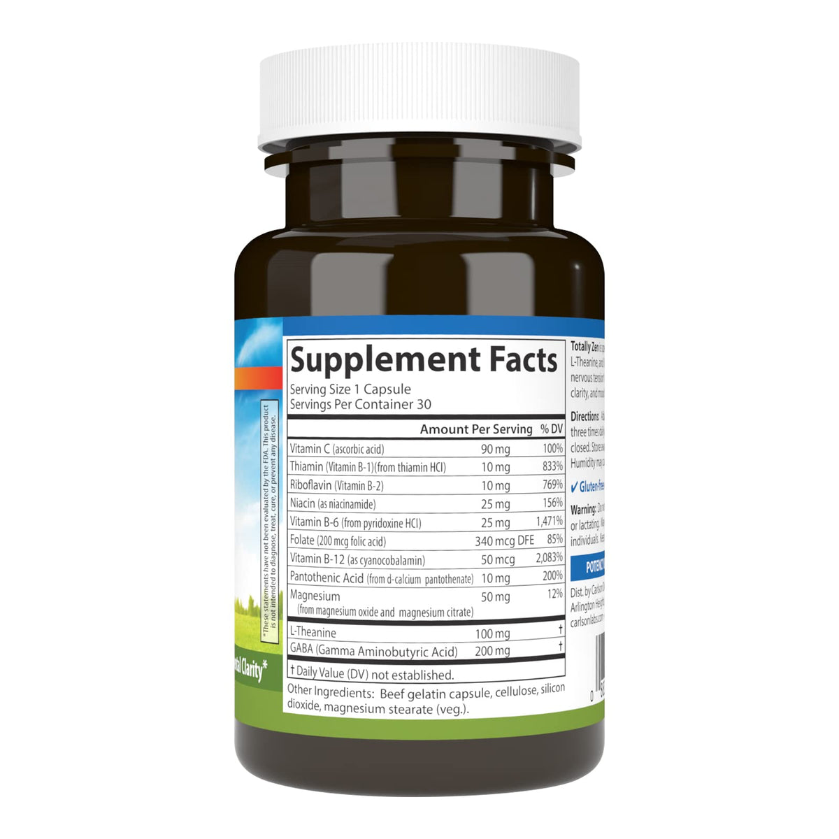 Carlson Totally Zen capsules sur fond blanc