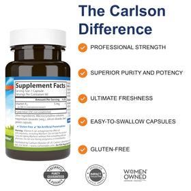 Carlson Vitamin K2 MK-4 5 mg boîte avec 60 capsules