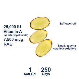 Carlson Vitamine A 25000 UI gélules molles, emballage