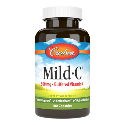 Carlson Vitamine C 500 mg 100 Capsules vue de face