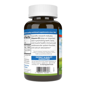 Carlson Vitamine D3 10000 UI gélules molles en boîte