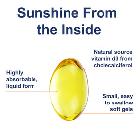 Carlson Vitamine D3 5000 IU 125 mcg gélule individuelle