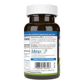 Carlson Vitamine K2 MK-7 90 mcg étiquette du produit