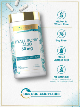 Carlyle Acide Hyaluronique 50 mg, vue de dos du flacon
