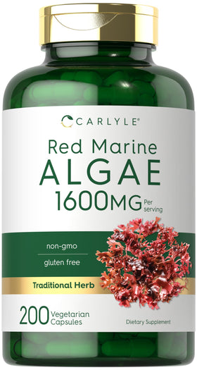 Carlyle Algue Marine Rouge 1600mg boîte contenant 200 capsules végétariennes