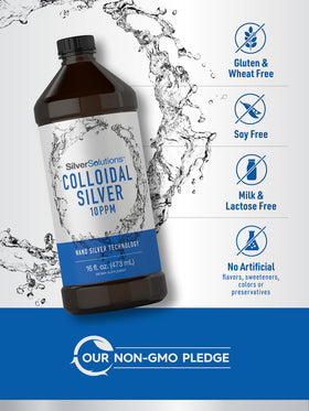 Carlyle Argent Colloïdal Liquide 10 PPM avec verre