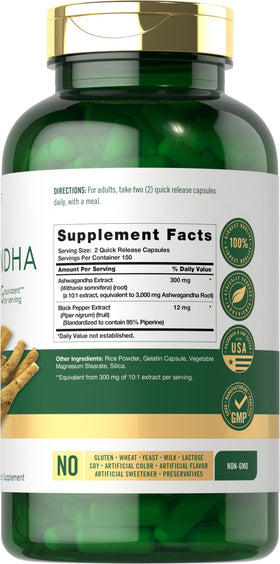 Carlyle Ashwagandha capsules ouvertes sur une table