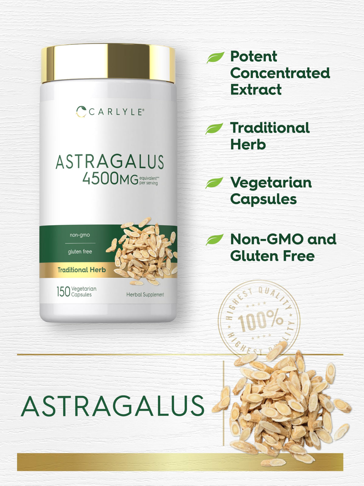 Carlyle Astragale Capsules ouvertes montrant le contenu