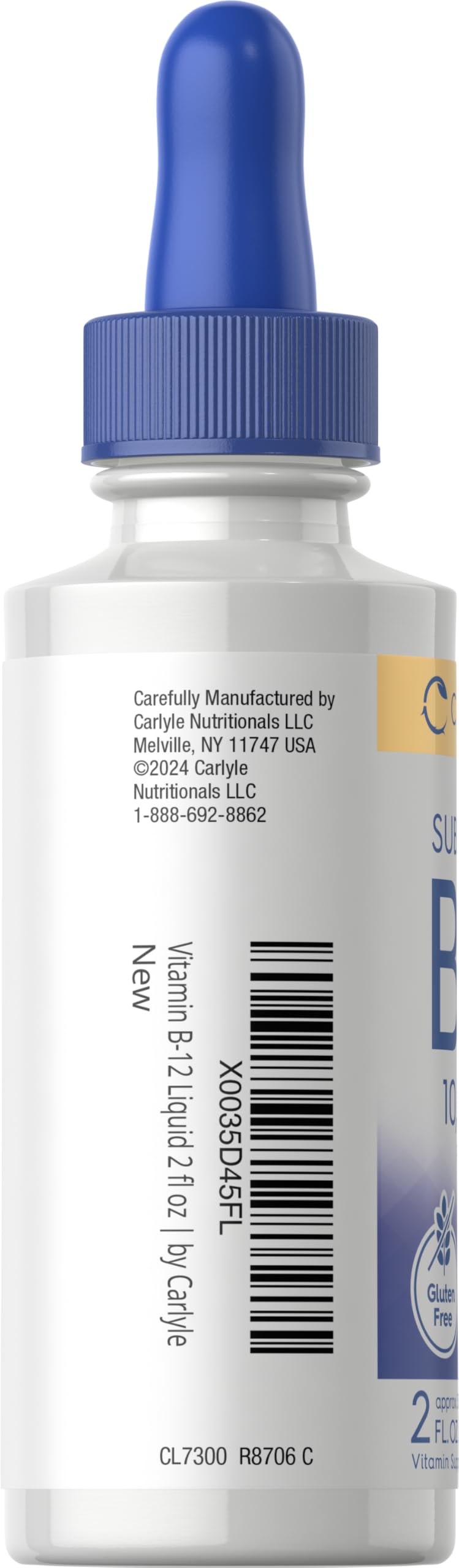 Carlyle B12 liquide 10 000 mcg flacon avec étiquette