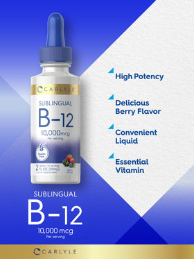Carlyle B12 liquide 10 000 mcg flacon ouvert