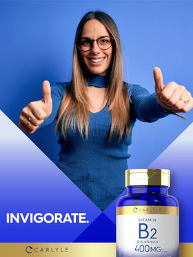 Carlyle B2 Riboflavine 400mg ingrédients sur l'emballage