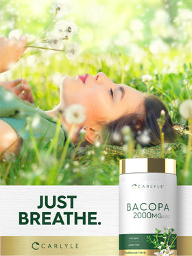 Carlyle Bacopa Monnieri emballage avec logo sur fond blanc
