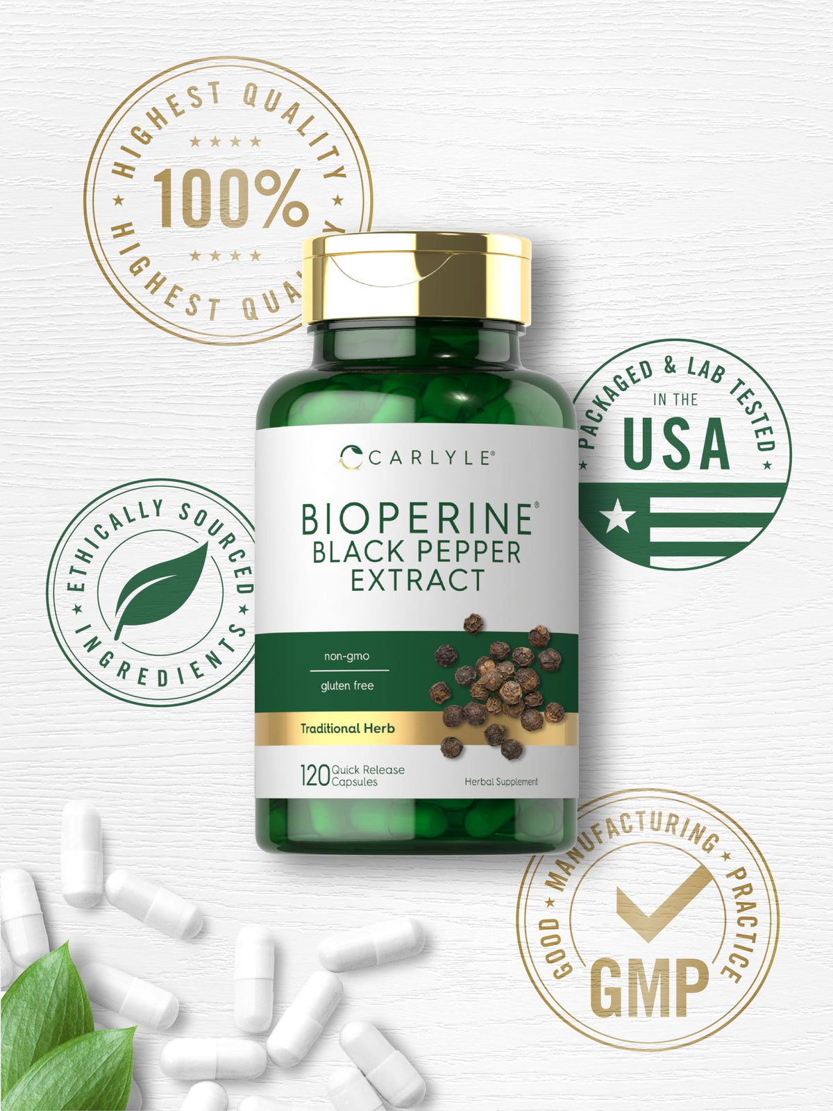 Carlyle Bioperine 10mg vue de côté