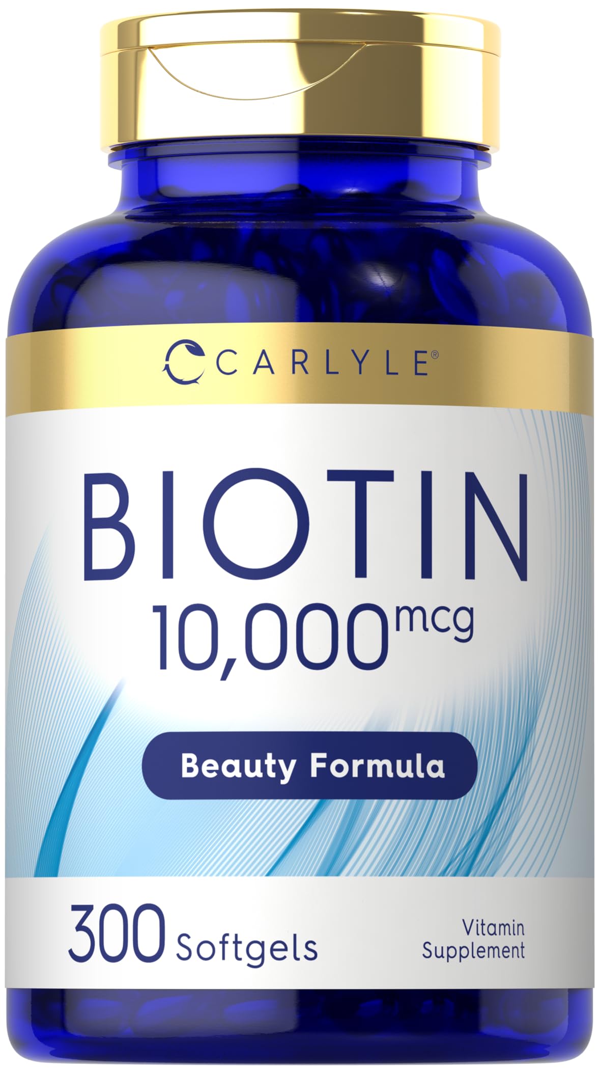 Carlyle Biotine 10 000 mcg 300 gélules molles vue de face