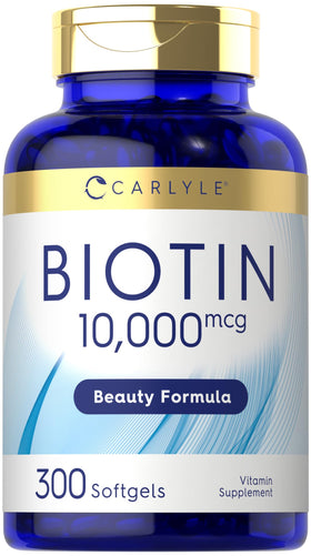 Carlyle Biotine 10 000 mcg 300 gélules molles vue de face