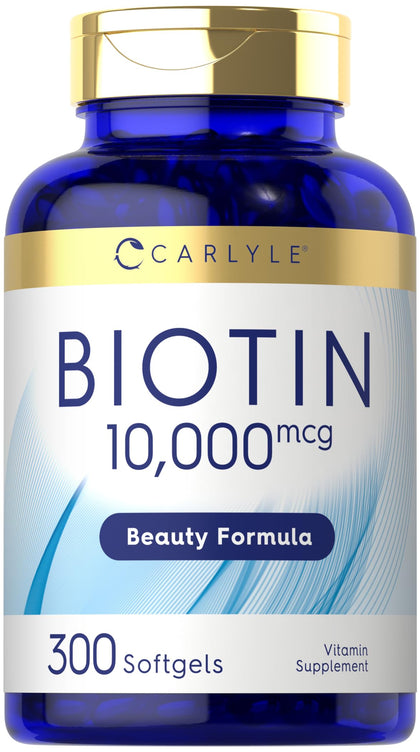 Carlyle Biotine 10 000 mcg 300 gélules molles vue de face