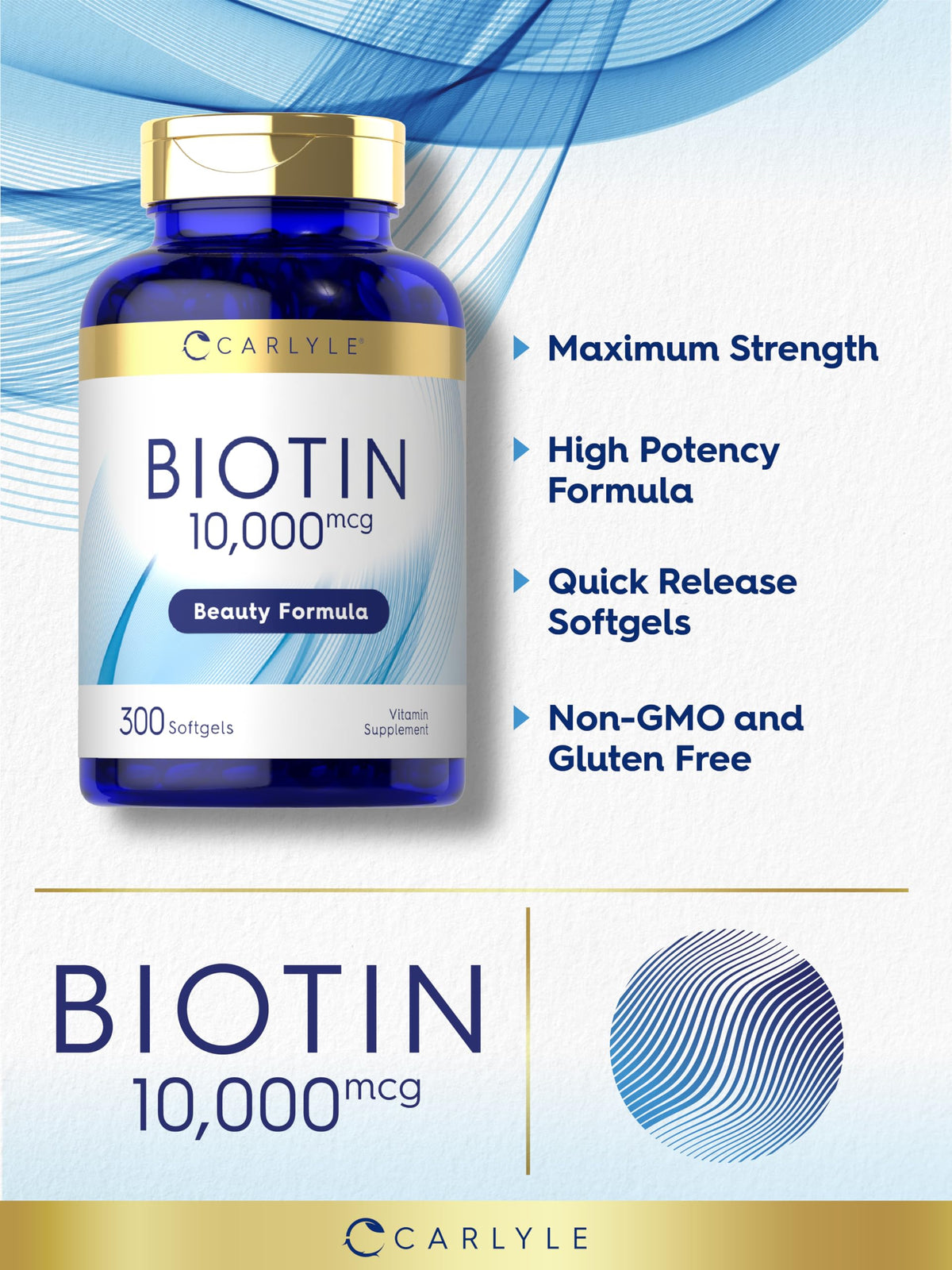 Carlyle Biotine 10 000 mcg gélules molles ouvertes